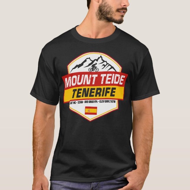 Camiseta Espanha de Ciclismo do Monte Teide (Frente)