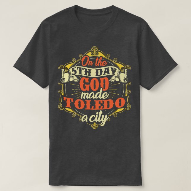 Camiseta Espanha de Cidade de Toledo (Frente do Design)