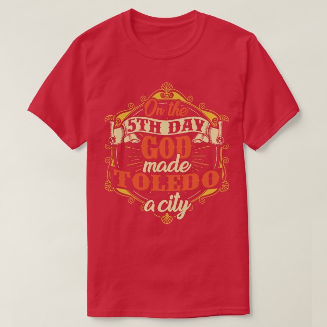 Camiseta Espanha de Cidade de Toledo (Frente do Design)