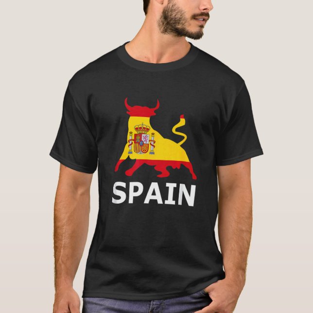 Camiseta Espanha de Combate à Touro Espanhola espanha (Frente)