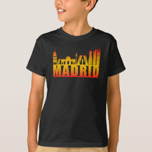 Camiseta Espanha de Madrid - Gift Engraçado com Skyline