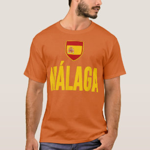 Camiseta Espanha de Málaga Bandeira espanhola Espana Souven