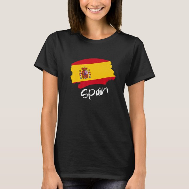 Camiseta Espanha de Sinalizador Espanhol (Frente)