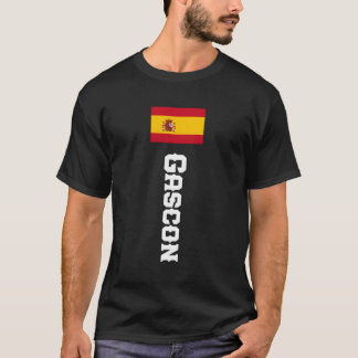 Camiseta Espanha de Sobrenome de Gascon para
