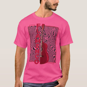 Camiseta Espanha de Violão de Dança Espanhola Flamenco