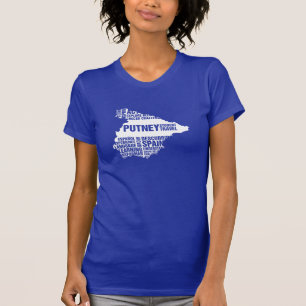 Camiseta Espanha do aprendizado de línguas em cores