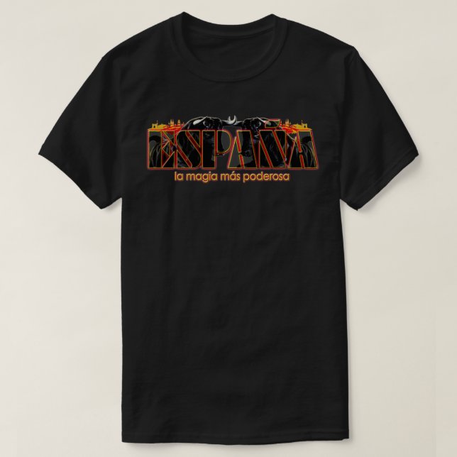 Camiseta Espanha Espana Barcelona Bull Design-para Diversão (Frente do Design)