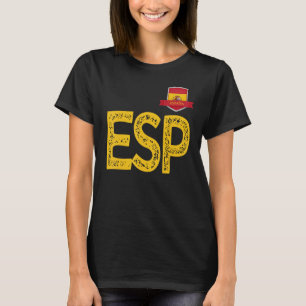 Camiseta Espanha España Human-Flag - Letra E e S e Espanha