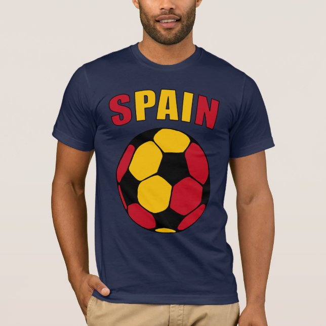 Camiseta Espanha Footy (escuro) (Frente)