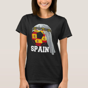 Camiseta ESPANHA Futebol 2022 Bandeira Espanha Ball Arab Ke