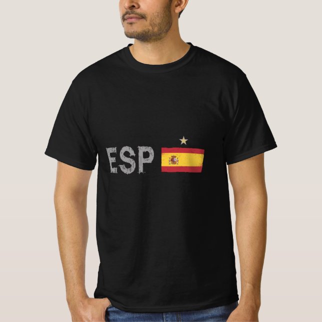 Camiseta Espanha Futebol Fan Shirt Espanha (Frente)