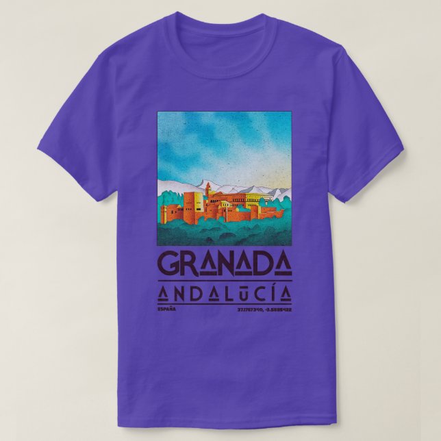 Camiseta Espanha Granada Andalucia (Frente do Design)