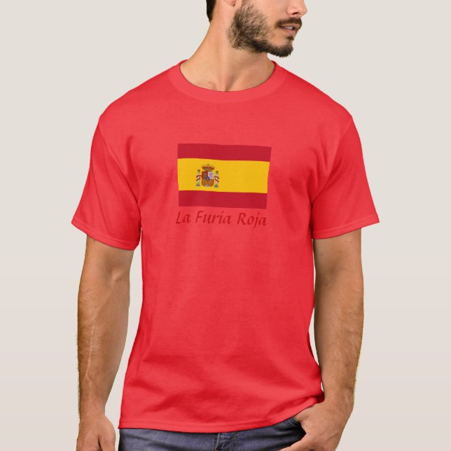 Camiseta Espanha "La Furia Roja" (Frente)