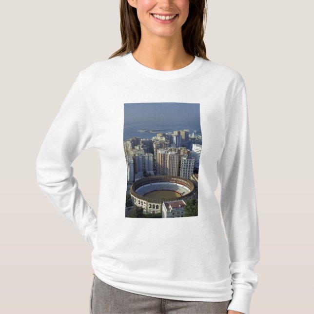 Camiseta Espanha, Málaga, Visão Andaluzia da Plaza de Toros (Frente)