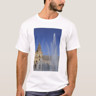 Camiseta Espanha, Sevilha, Andaluzia Fonte e ornamentado