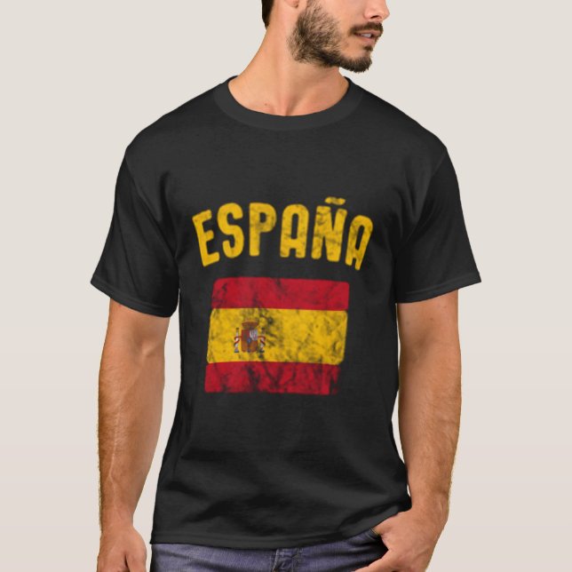 Camiseta Espanha Sinalizador Espana Distante (Frente)