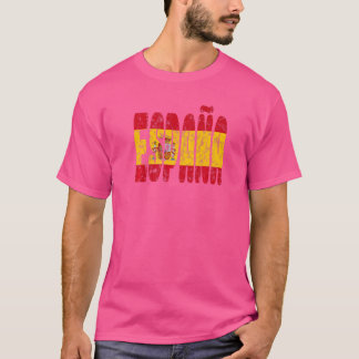 Camiseta Espanha Sinalizador Espanha Viagem Vacinação Espan