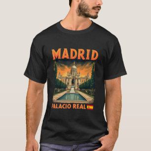 Camiseta Espanha Skyline Travel Europeu Madrid Espanha Lemb