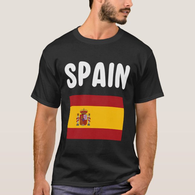 Camiseta Espanha Souvenir - Férias de Bandeira Espana (Frente)