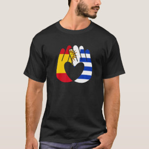 Camiseta Espanha Uruguai Sinalizador Amizade Irmandade Han