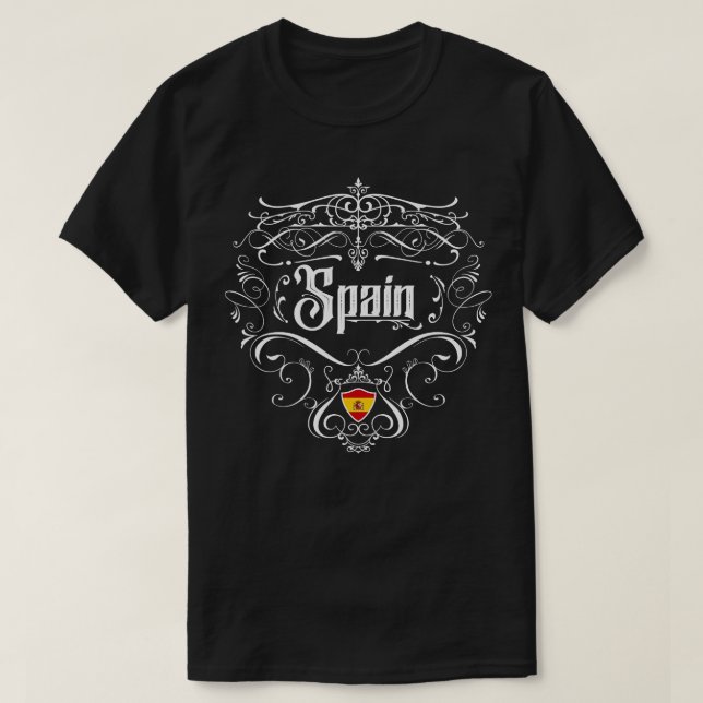 Camiseta Espanha Vintage (Frente do Design)