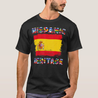 Camiseta Espanha Vintage Spaniard Flag Heritage Hispânico M