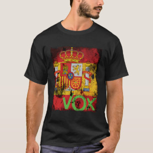 Camiseta Espanha Vox La Espana Viva Eleições Bandera Sinali