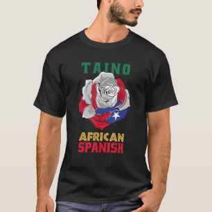 Camiseta Espanhol-africano porto-riquenho tem raízes porto-