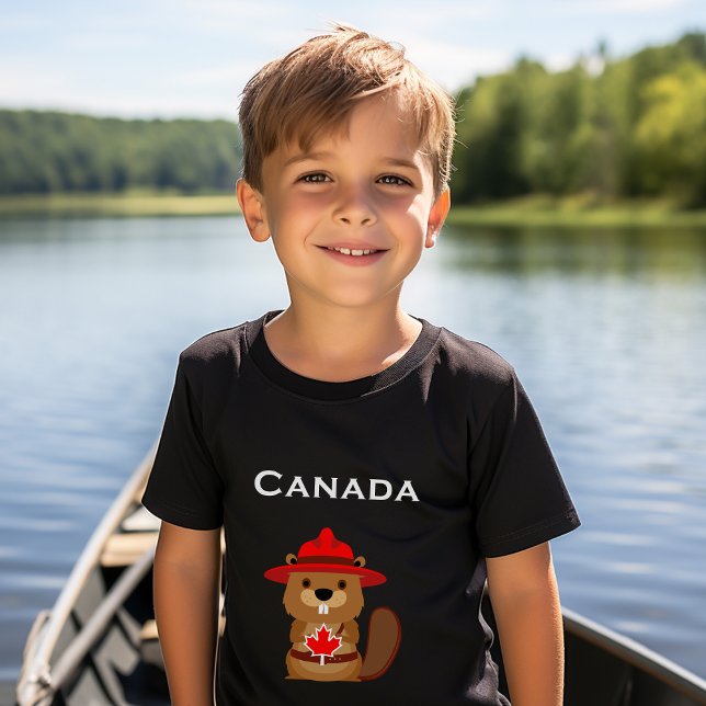 Camiseta Espanhol Cinto do Canadá com Cor Escura Folha de M (Criador carregado)