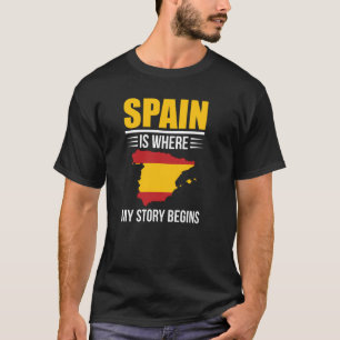 Camiseta Espanhol de origem Espanha bandeira masculina mulh