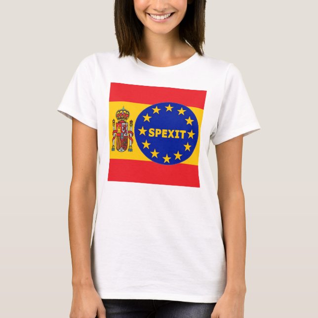 Camiseta Espanhol de T-Shirt EU Spexit (Frente)