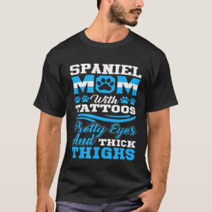 Camiseta Espanhol Mãe Com Tatuagens Olhos Bonito E Espessa