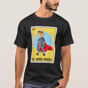 Camiseta Espanhol mexicano Bingo Funny Presente Abuelo El S