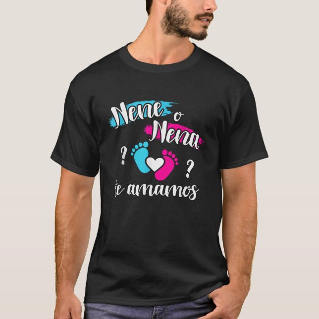 Camiseta Espanhol revela nene amamos mexicano b (Frente)