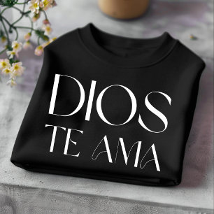 Camiseta Espanhola Cristã Dios Te Ama