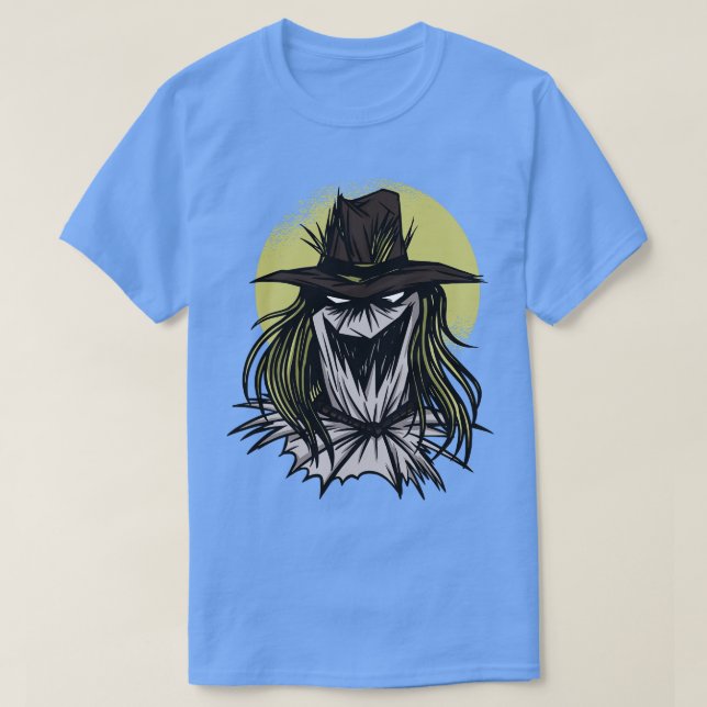 Camiseta Espantalho do Horror com Lua Cheia (Frente do Design)