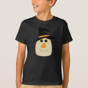Camiseta Espantalho e aranha bonitos felizes do Dia das