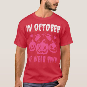 Camiseta Espantalho Fantasmas Pumpkins Em Outubro Vestimos