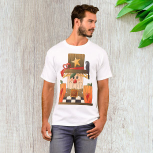 Camiseta Espantalho Russo com Pumpkins e Corvo