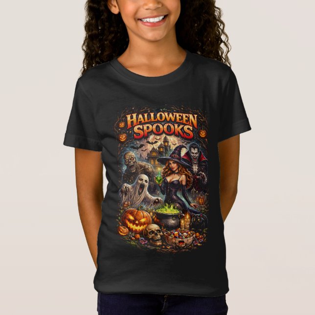 Camiseta Espantos de Halloween (Frente)