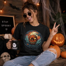 Espantosa Lua do Halloween com Jack O' Lanterna 