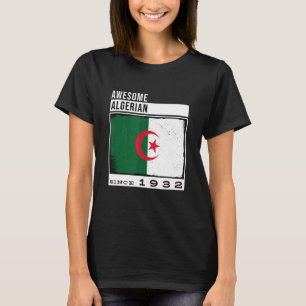 Camiseta Espantoso Argelino Desde 1932, 90 Argelino Birthda