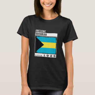 Camiseta Espantoso Bahamian desde 1925, 97.º Nascimento Bah