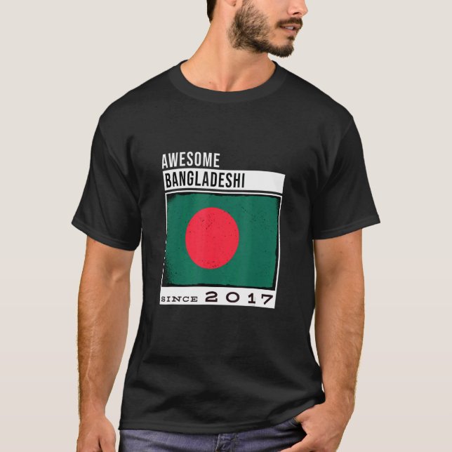 Camiseta Espantoso Bangladesh Desde 2017, 5 Bi de Banglades (Frente)