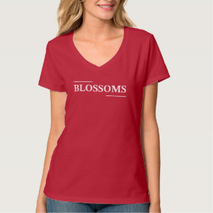 Camiseta Espantoso Blossoms belo texto fofo design