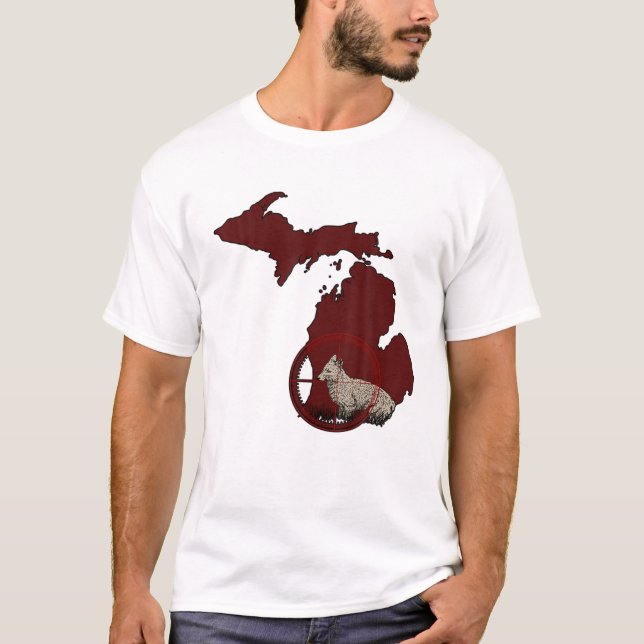 Camiseta Espantoso Coyote Wolf Caçando Armamento Presente (Frente)