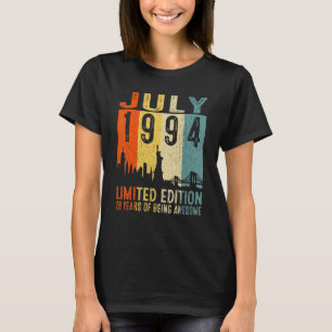 Camiseta Espantoso desde julho de 1994 28º Aniversário - Re