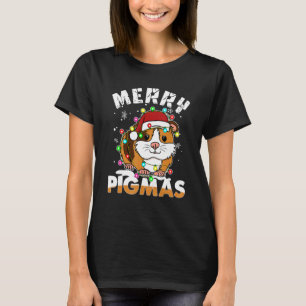 Camiseta Espantoso Guiné Pig Santa Hat Natal Leve Pj Me