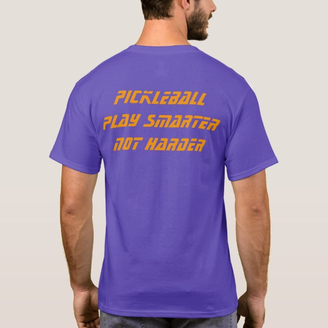 Camiseta Espantoso picleball de texto personalizado T-Shirt (Verso)