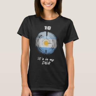 Camiseta Espantoveleiro jogador de bandeira da Argentina Re